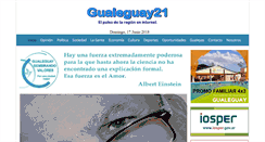 Desktop Screenshot of gualeguay21.com.ar